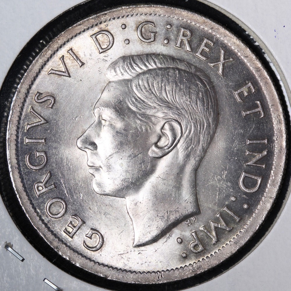 1939 Canada SILVER One Dollar E388 JUHP
