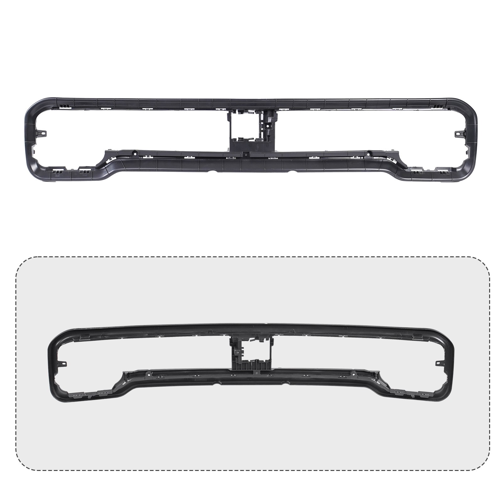 For Ram 1500 2025 2026 Front Bumper Lower Grille Grill Aeesmbly W/Tow Hook Cover
