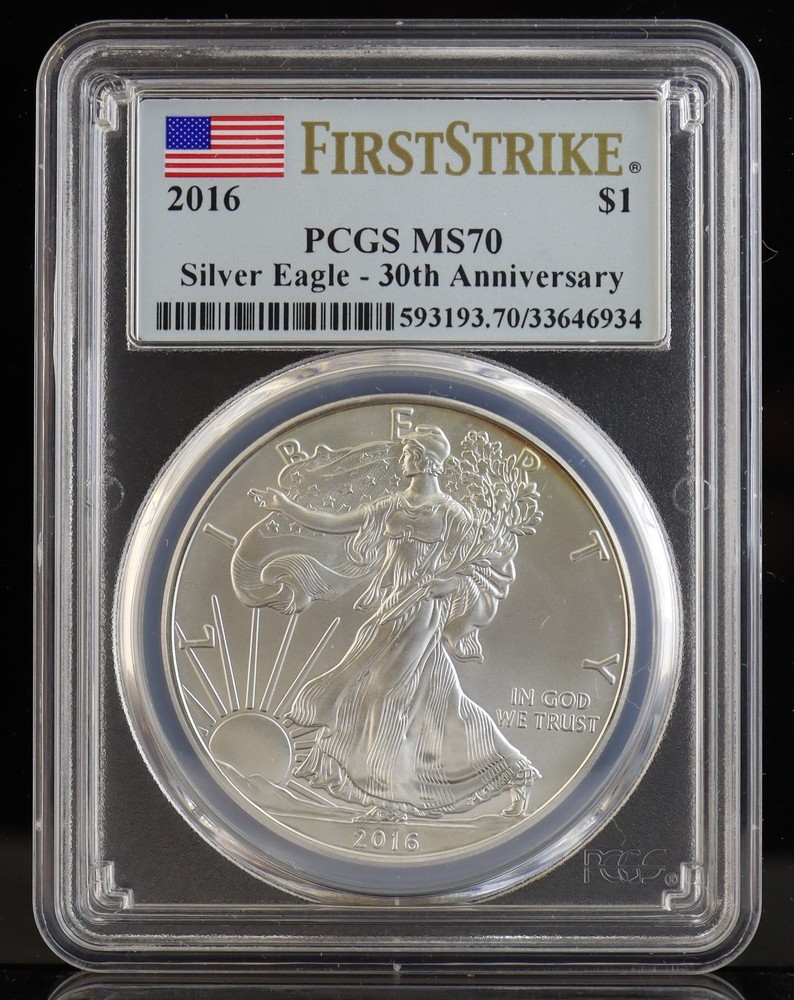 2016 American Eagle 30TH Anniversary PCGS MS70