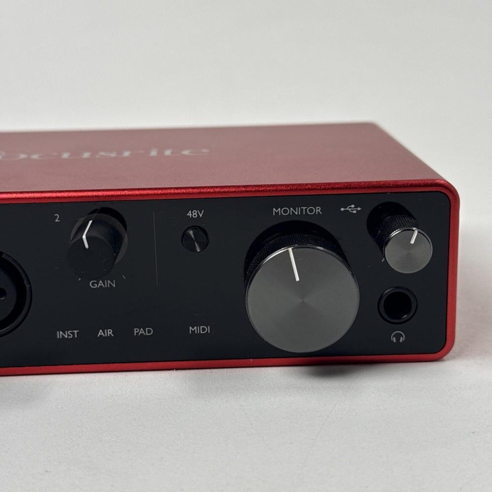 Focusrite Scarlett 4i4 3rd Gen USB Audio Interface Tested Working