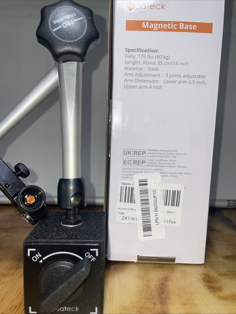 New Neotech Magnetic Holding System Dial Indicator Base Holder