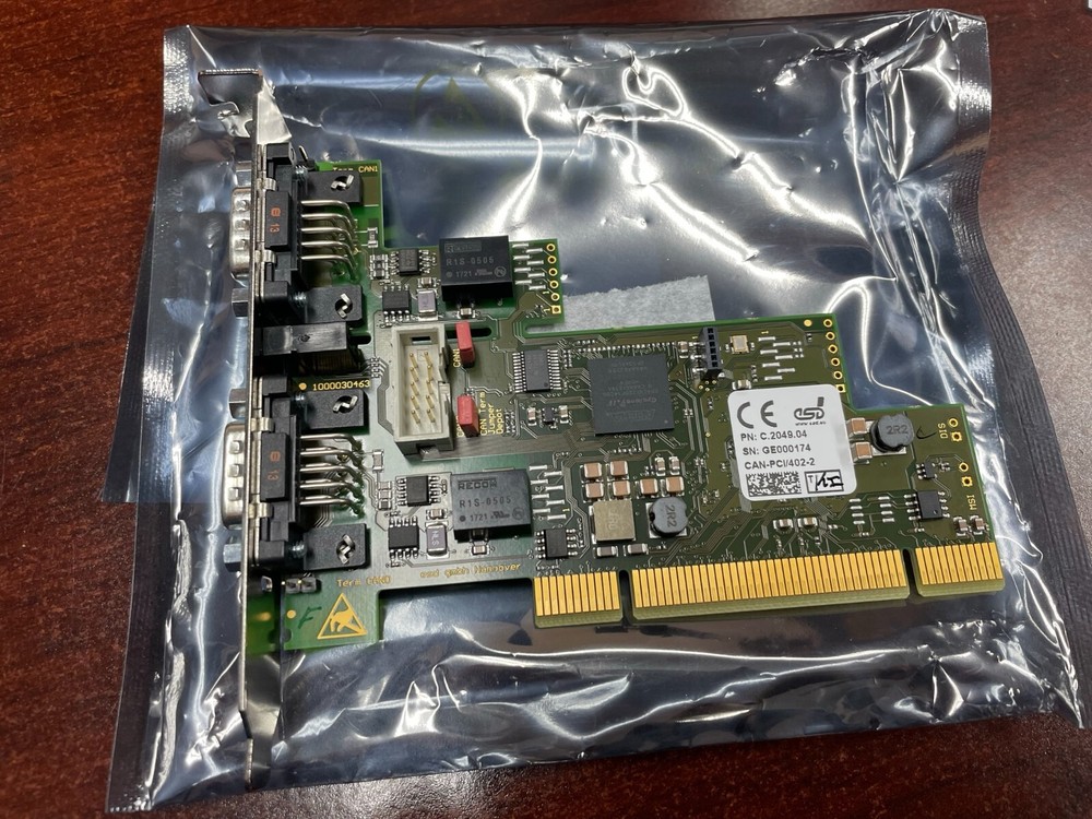 New ESD Electronics C.2049.04 CAN-PCI/402-2 Active CAN Interface Board