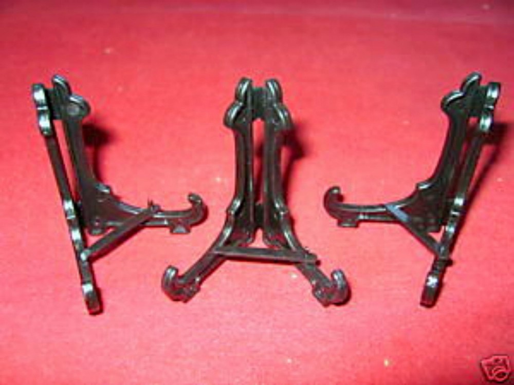 *#Easel Type 3" Black Display Stand Holder / Pick Your Quantity