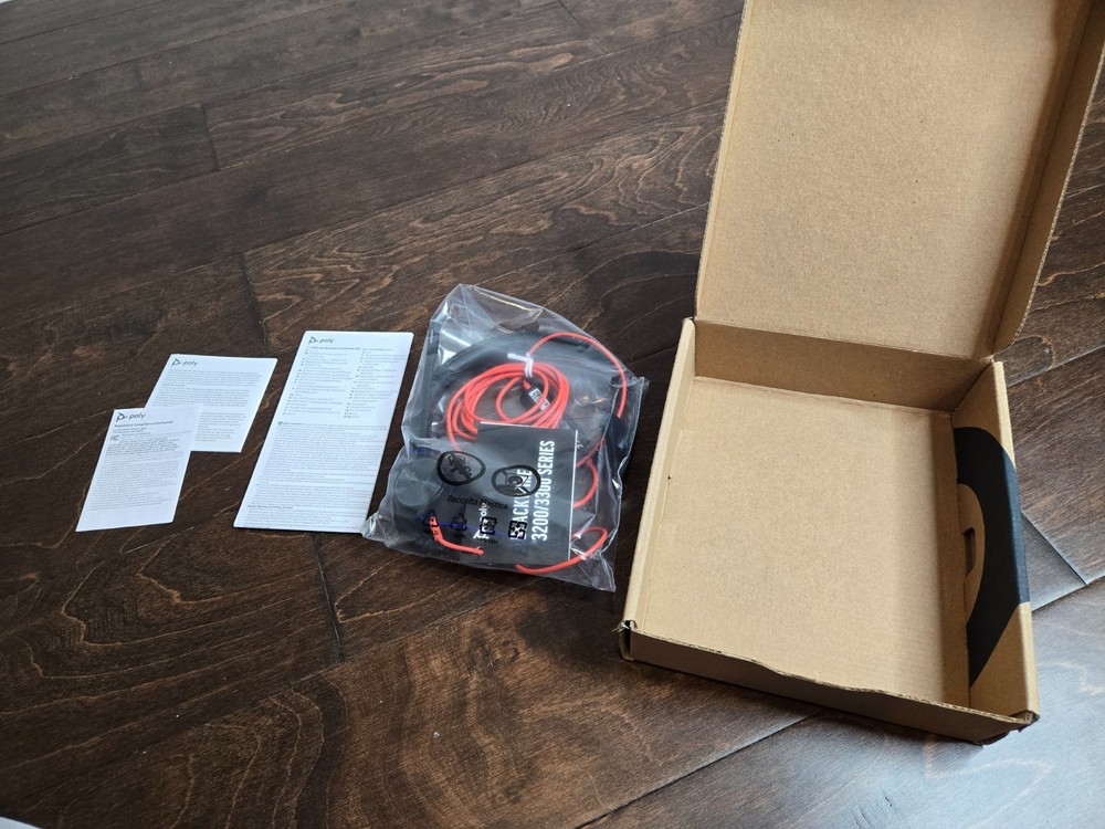 RT NEW Poly Blackwire 3310 Monaural Microsoft Teams USB-C Headset +USB-C/A