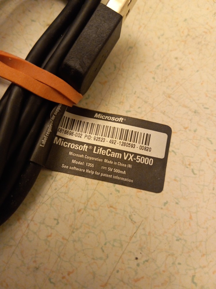 Microsoft LifeCam VX-5000 USB 2.0 Webcam Camera | Tested