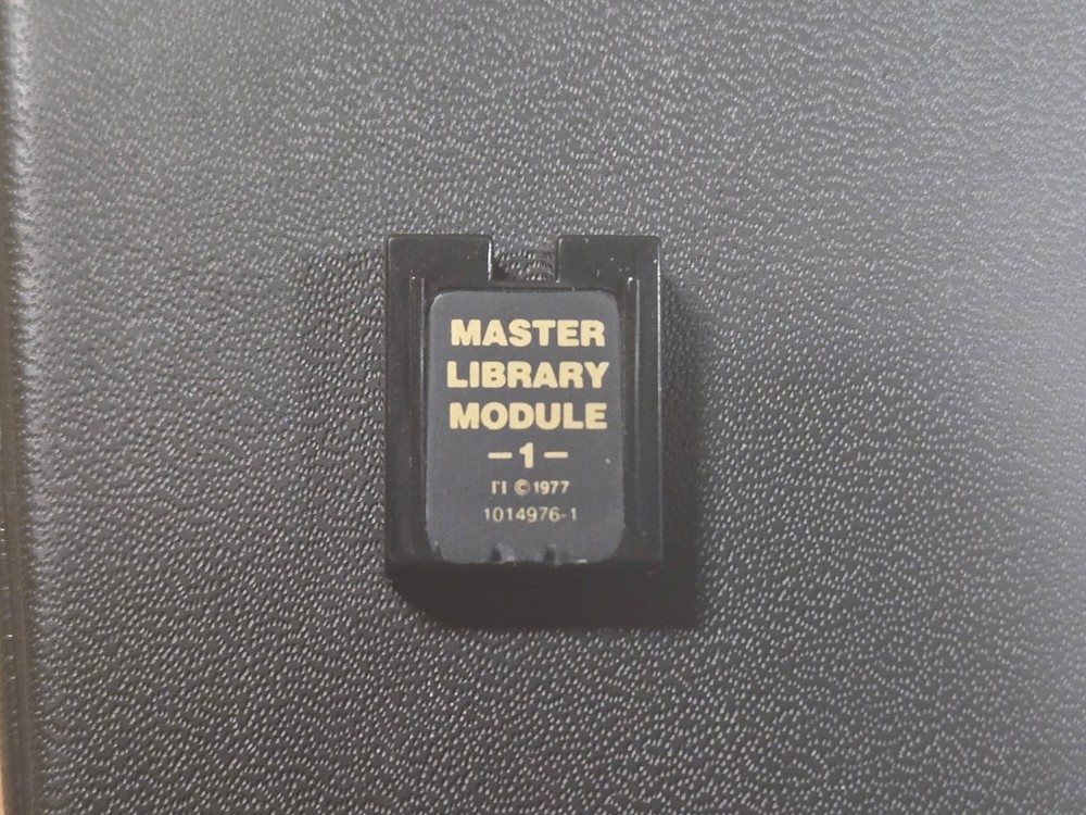 Texas Instruments Master Library Module W/Cards For TI-58/59 Calculator (3)