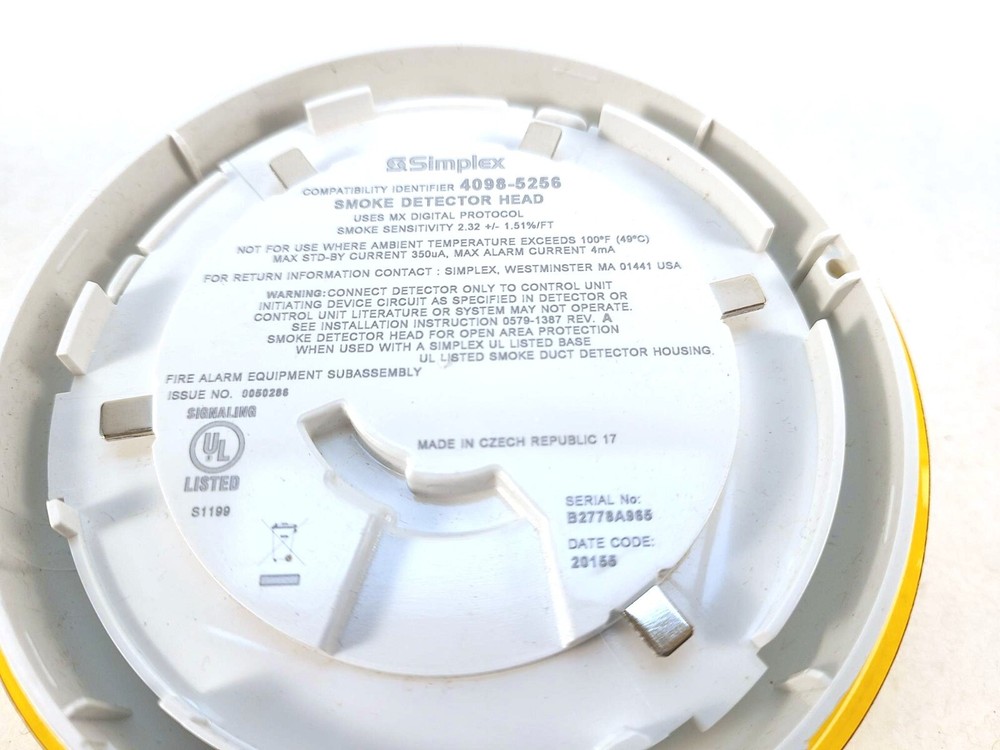 Simplex Smoke Detector Head MX Digital Protocol 4098-5256