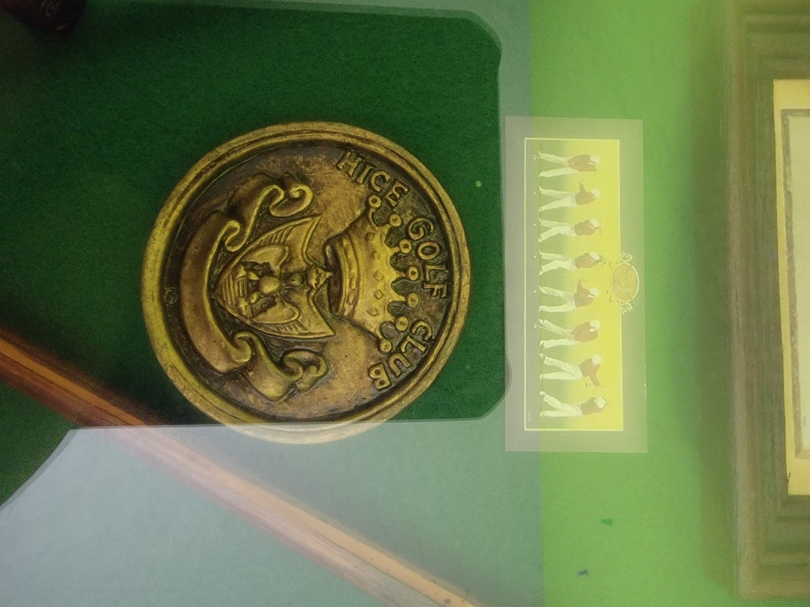 Decorative Vintage History of Golf Wall Display in Wooden Shadow Box Large 20x13