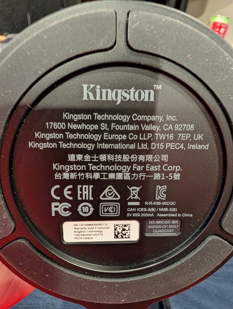 HyperX QuadCast Microphone -Red