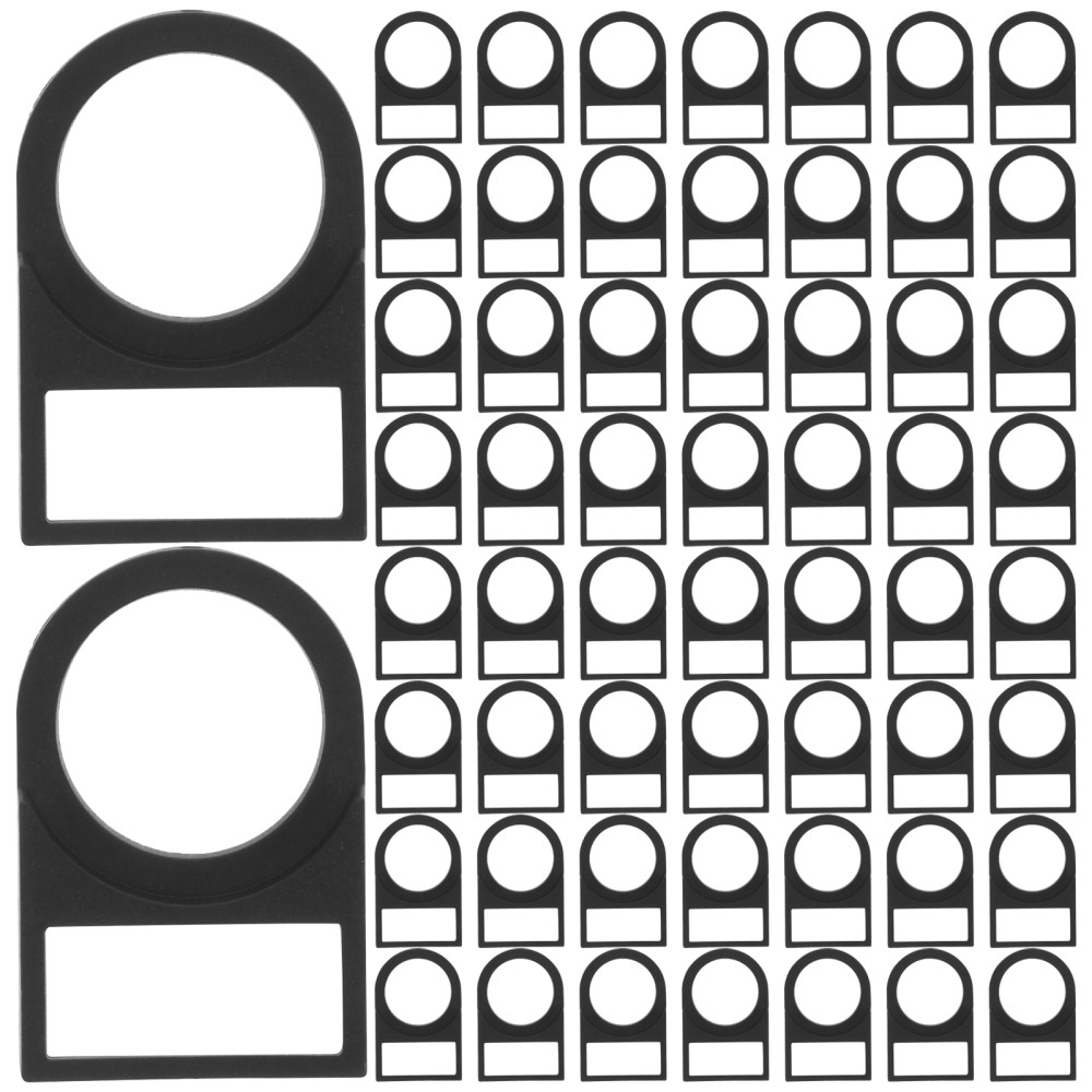 100 Pcs Electrical Logo Accessories Plastic Push Button Switch Frame Sign