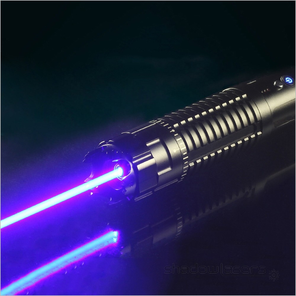 LMX7BL Adjustable Focus Blue Laser Pointer 450nm Visible Beam Light laser+Case