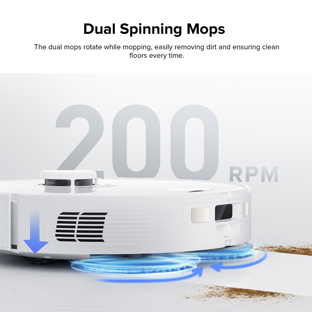 Roborock Q Revo Robot Vacuum, Self-Drying, Mop Lifting - Certified Refurbished