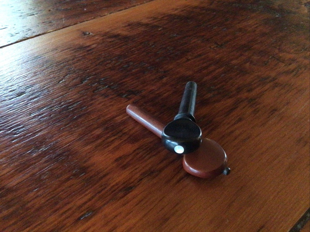 Ebony Viola Tailpiece Plus 2 Different Tuning Pegs