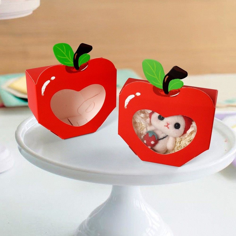 20 Pcs Apple Shaped Gift Boxes