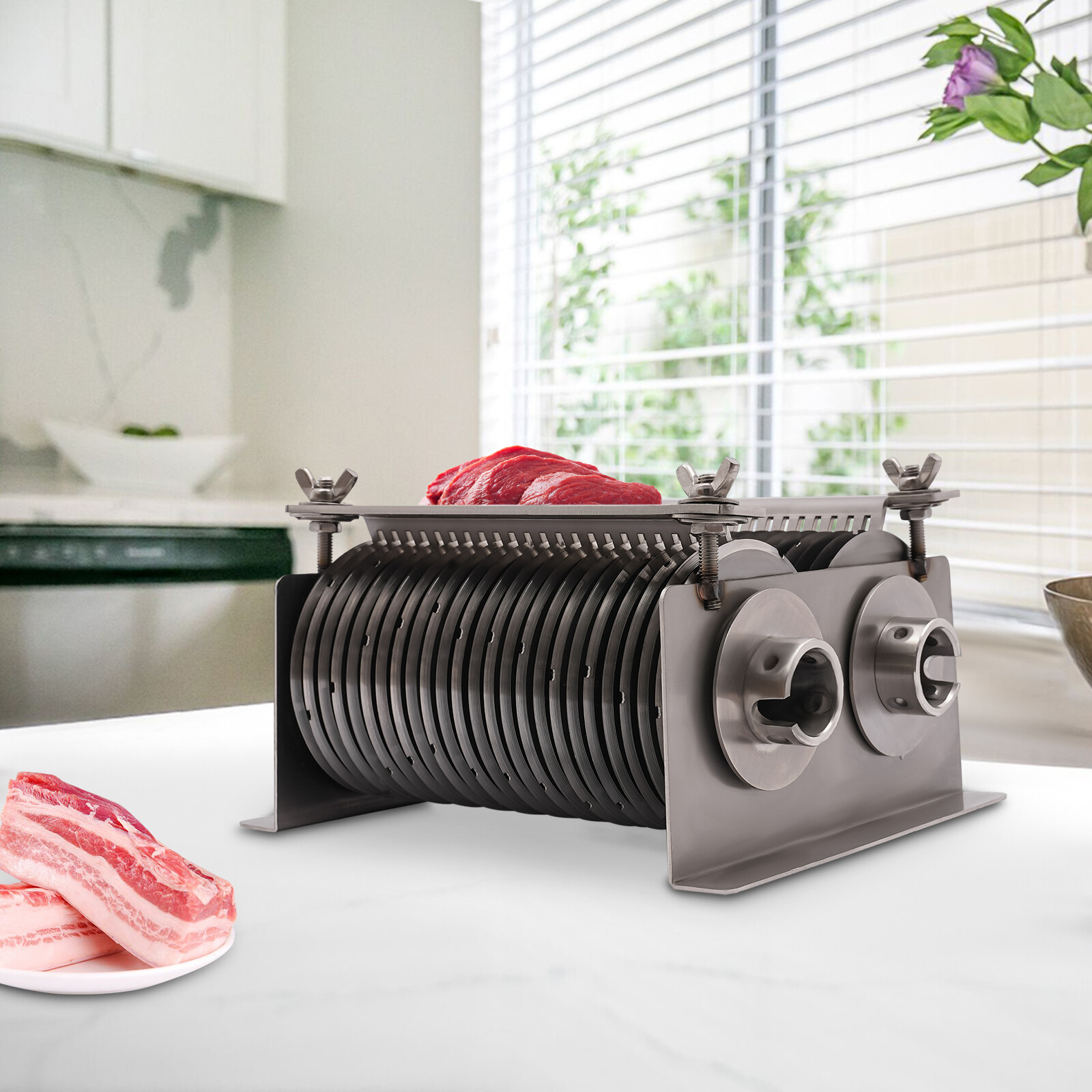 5mm Blade for 110V Commercial QE Meat Cutting Machine Cutter Stainless Steel USA