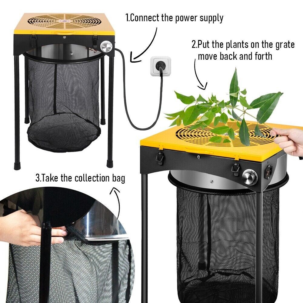 Electric Bud Trimmer 18'' Electric Leaf Trimmer Machine Stainless Sharp Blades