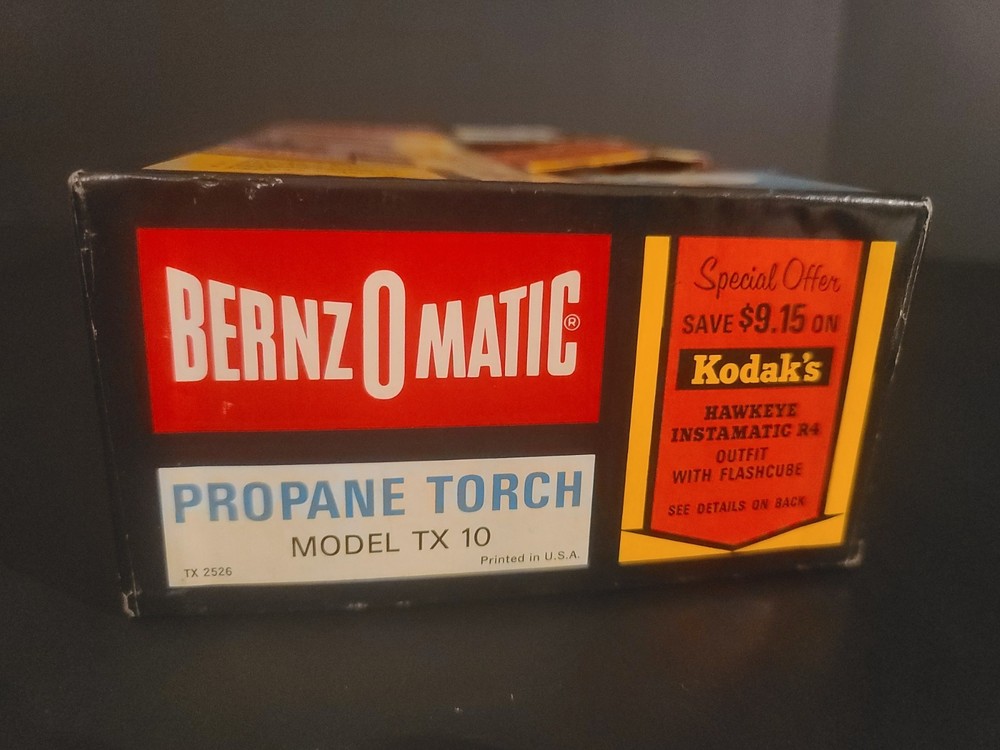 Vintage RARE EMPTY BOX ONLY Bernzomatic Master Torch Kit EMPTY BOX ONLY