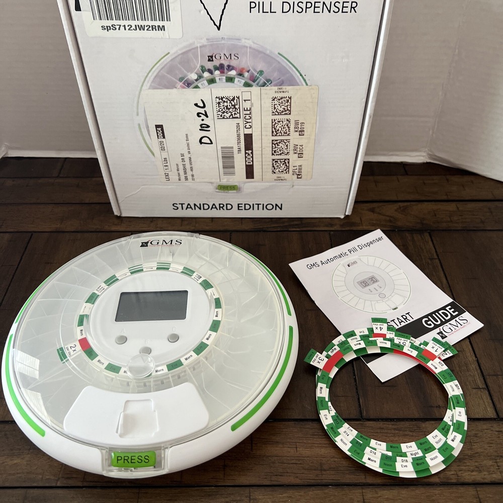 LC GMS Automatic Pill Dispenser EUC NO KEY standard edition READ