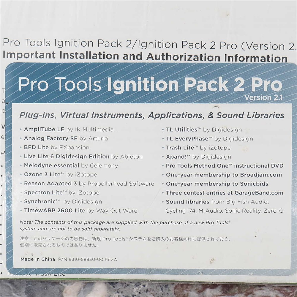 NEW AVID Digidesign Pro Tools Ignition Pack 2 Pro Version 2.1 Software