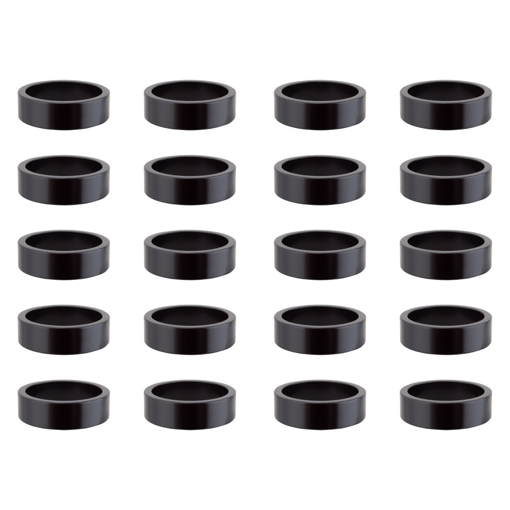 Origin8 Alloy Headset Spacers 1-1/8"  Black