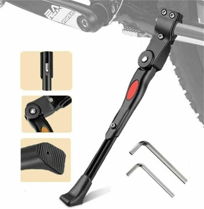 BV Bicycle Bike Center Kickstand Easy Adjustable Alloy MTB Kick Stand 24"-29"