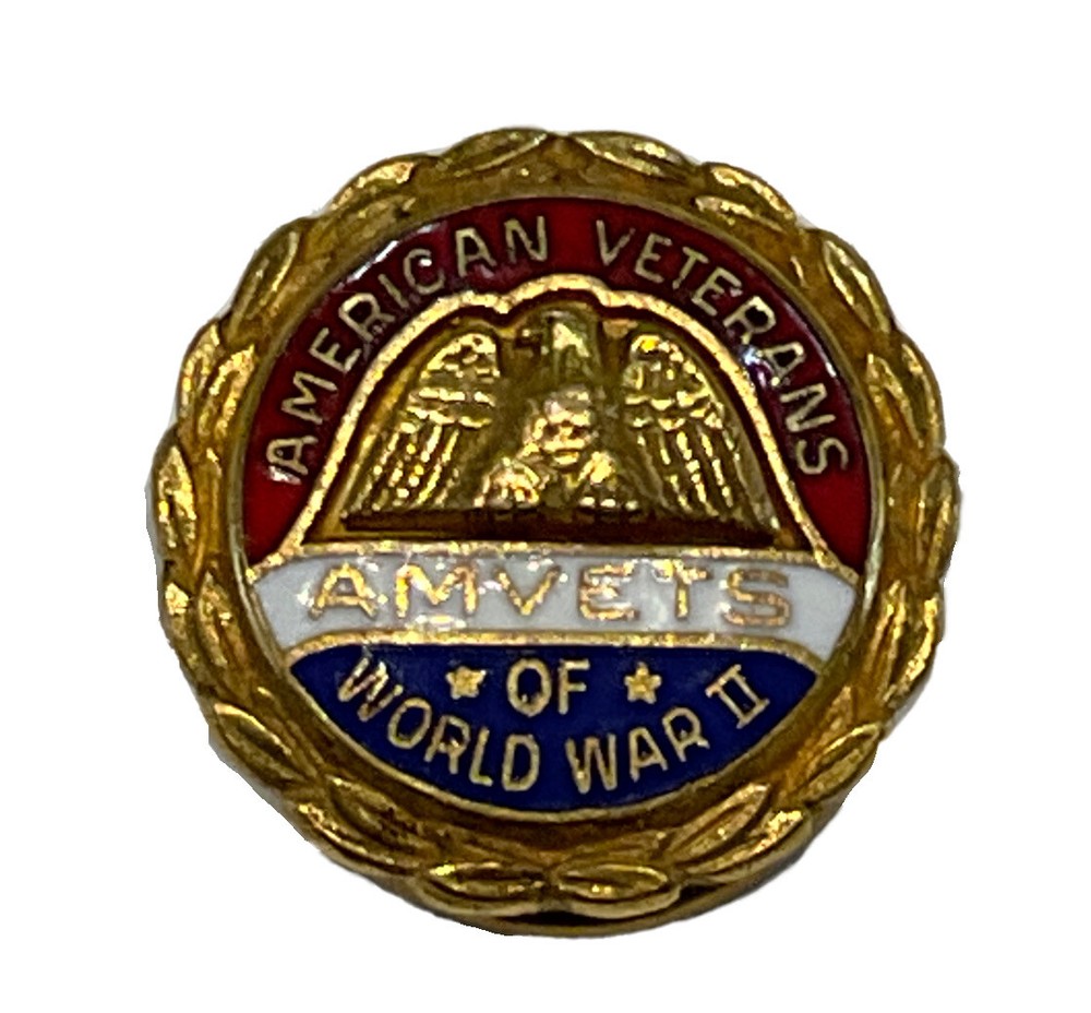 American Veterans Amvets of World War II  Lapel Pin    Post WWII