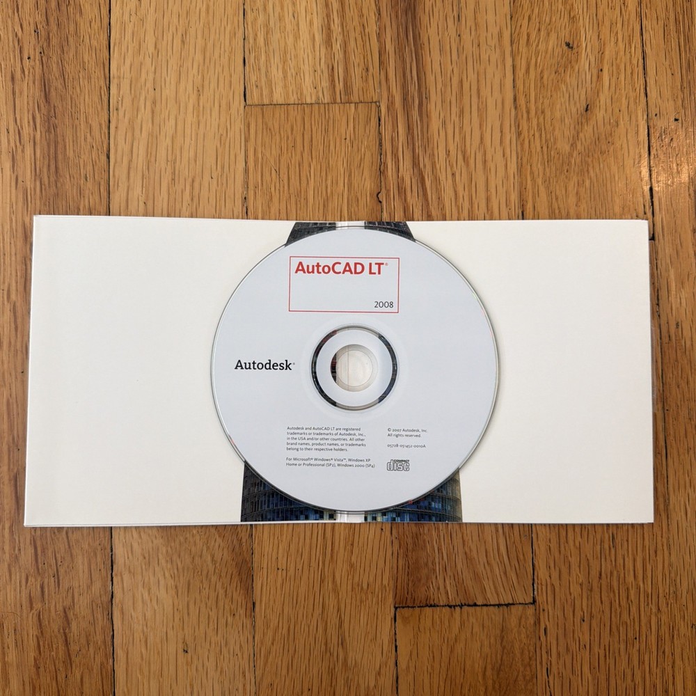 Autodesk AutoCAD LT 2008 Version, with Serial Number - Windows