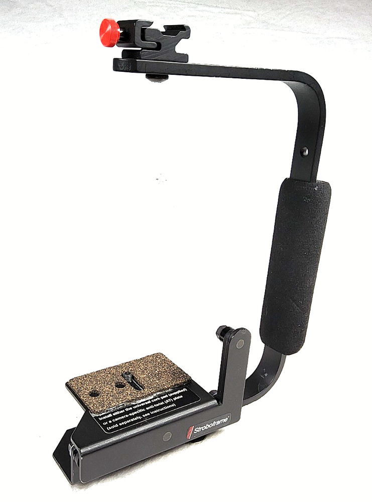 Stroboframe 310-900 Pro Camera Flip Flash Bracket w/ Cork Pad & Flash Mount