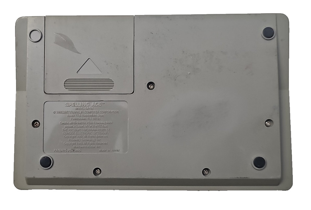 Franklin Spelling Ace Computer SA-98 - Tested Working Condition Vintage Webster