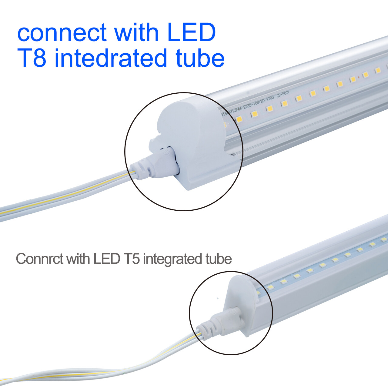 T5 T8 LED Lamp Connecting Wire LED Integrated Tube Cable Linkable Cords