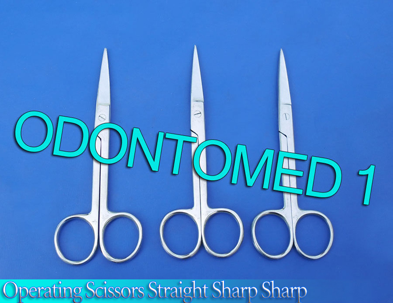 3 OPERATING DISSECTING SCISSORS 6" STR SHARP SHARP