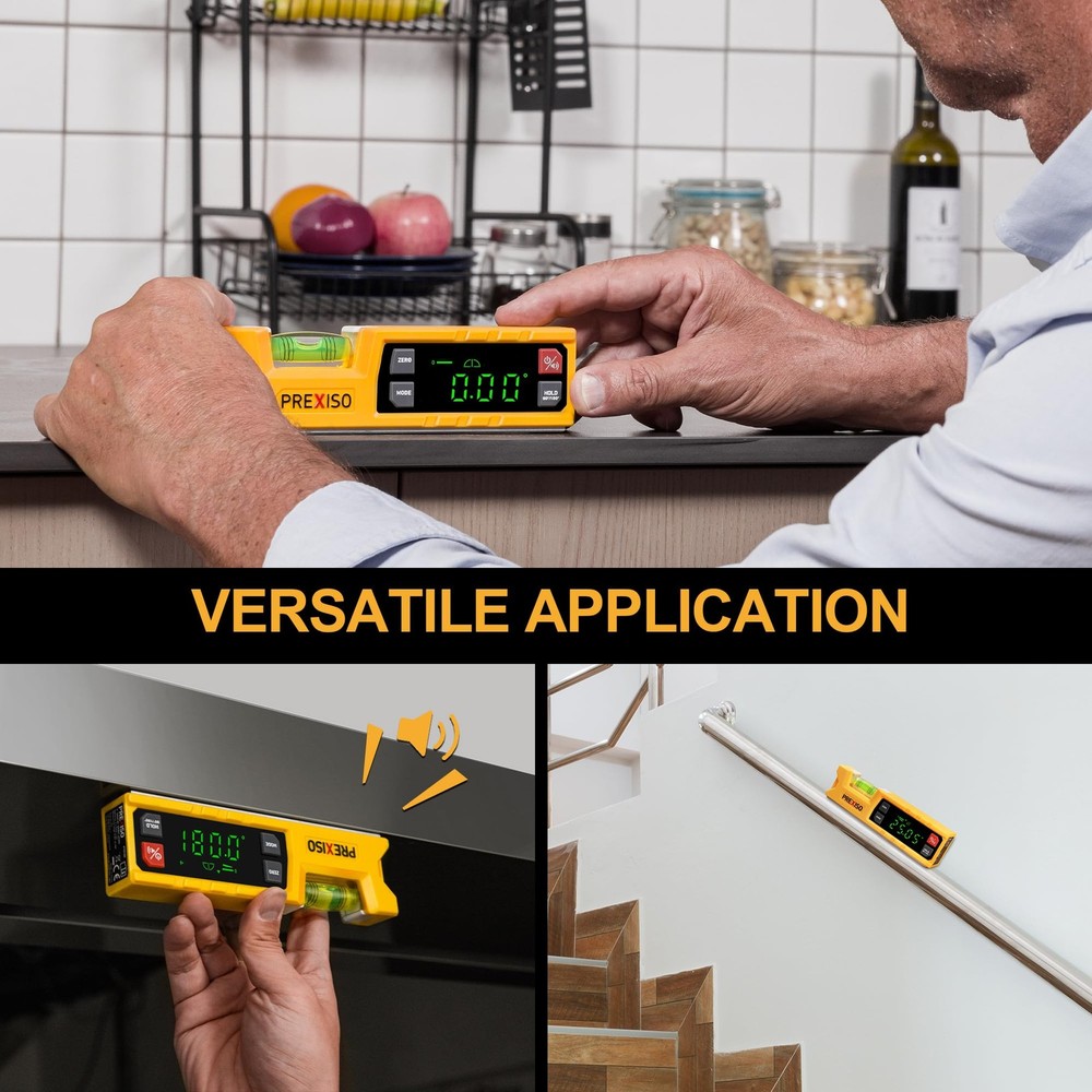 Digital Level & Digital Protractor, 7 inch Angle Finder 0-90° & 0-180° Range,...