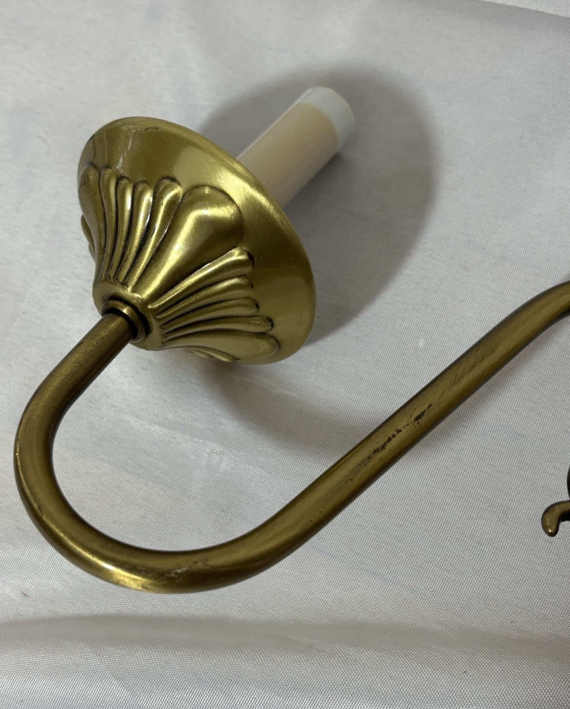 Vintage NOS Murray Feiss Brass Double Wall Sconce 12.5"W 2 Arm