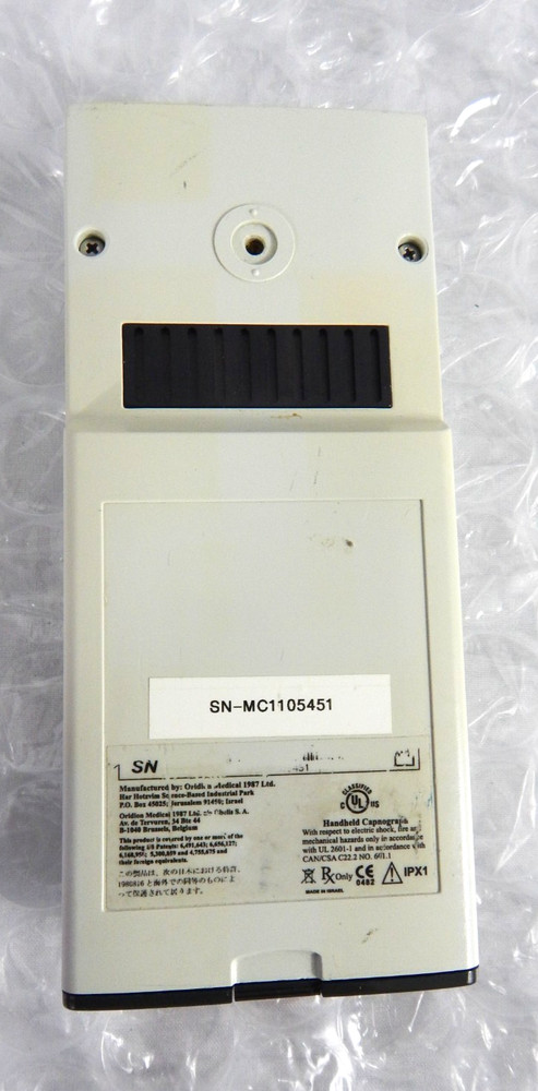 ORIDION MICROCAP HANDHELD CAPNOGRAPH S/N 451