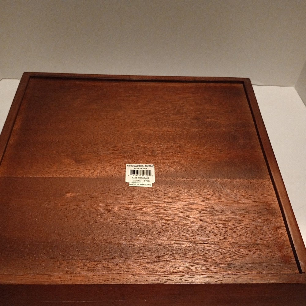 Christmas Tree Spode Four Tile Tray