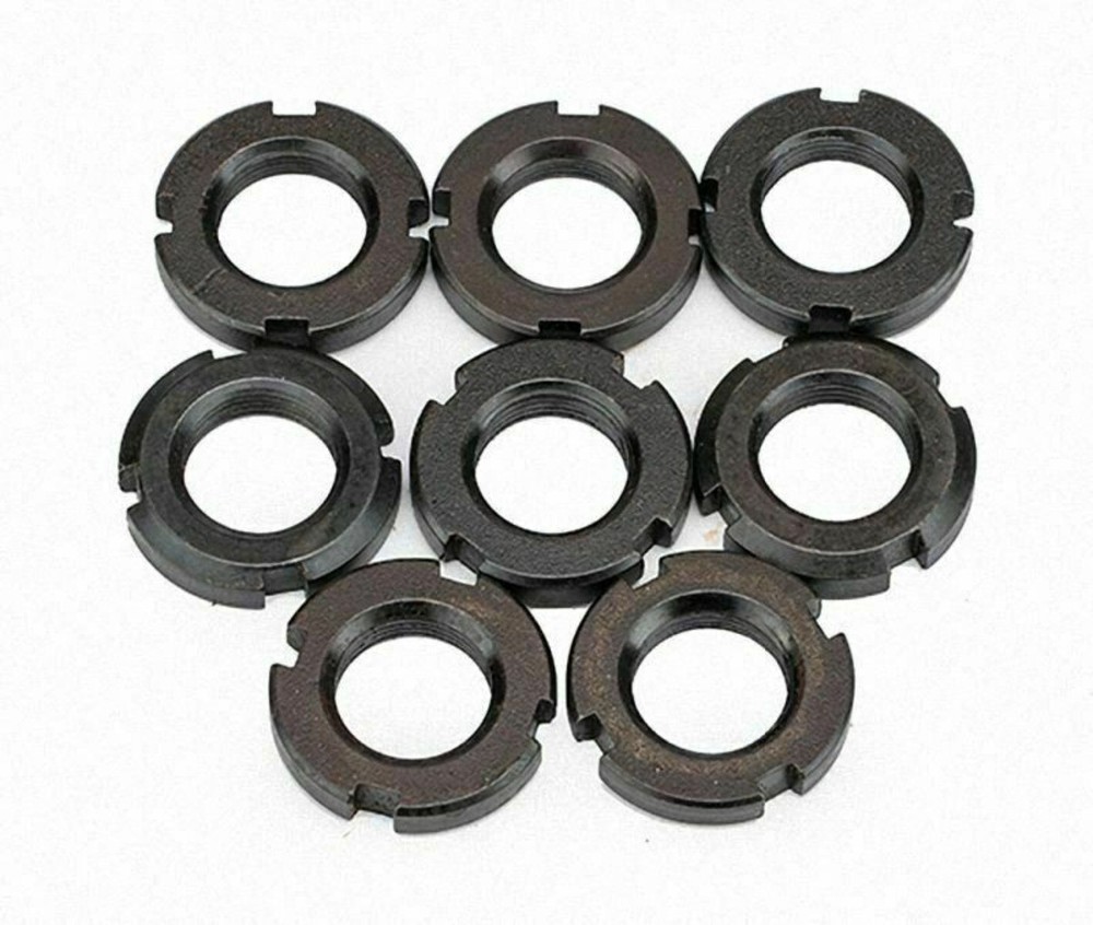 M10 - M27 Fine Thread Round Locknut Slotted Nut Retaining Castle Nut Select