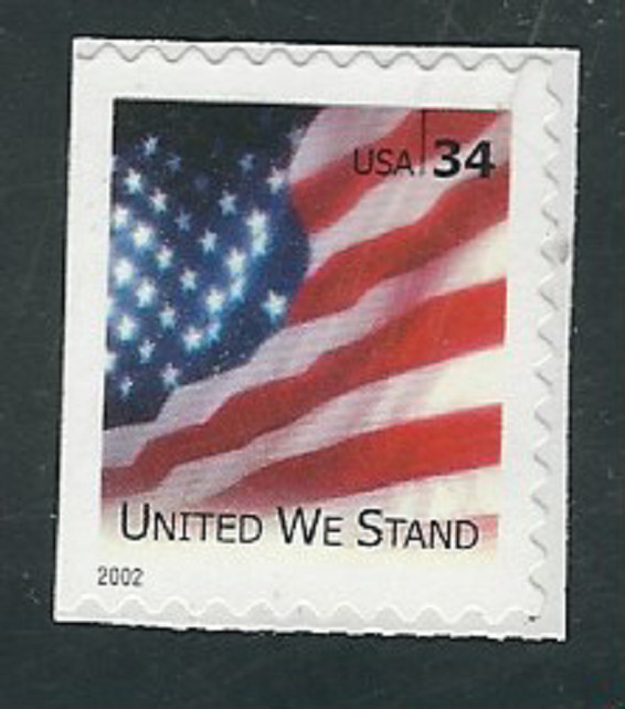 Scott # 3549B....34 Cent...Flag...2 Stamps