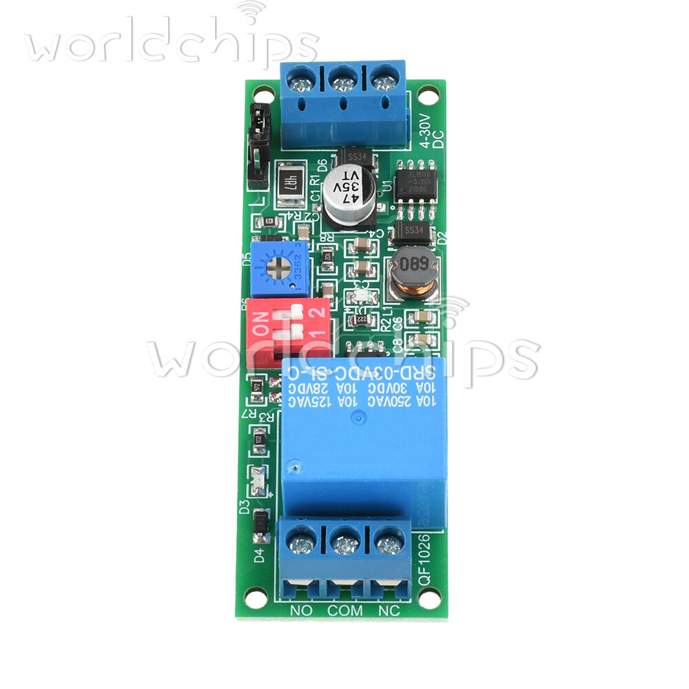 DC 4-30V Power Adjustable Delay Relay Timer Control Module 4 Gear Delay Switch