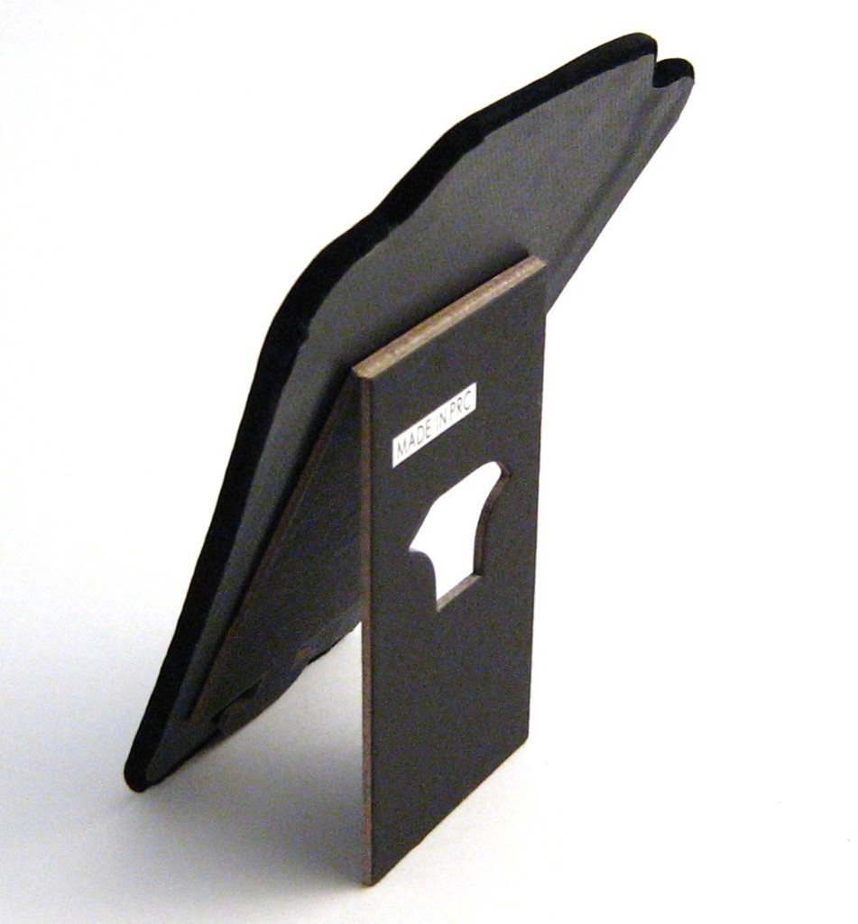 1 Small Black Velvet Necklace Pendant Easel Back Display Stand 4 1/2" x 5 1/2"H