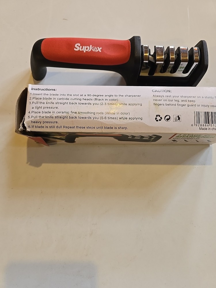 Knife Sharpener Professional Ceramic Kitchen Sharpening System 3 Stage