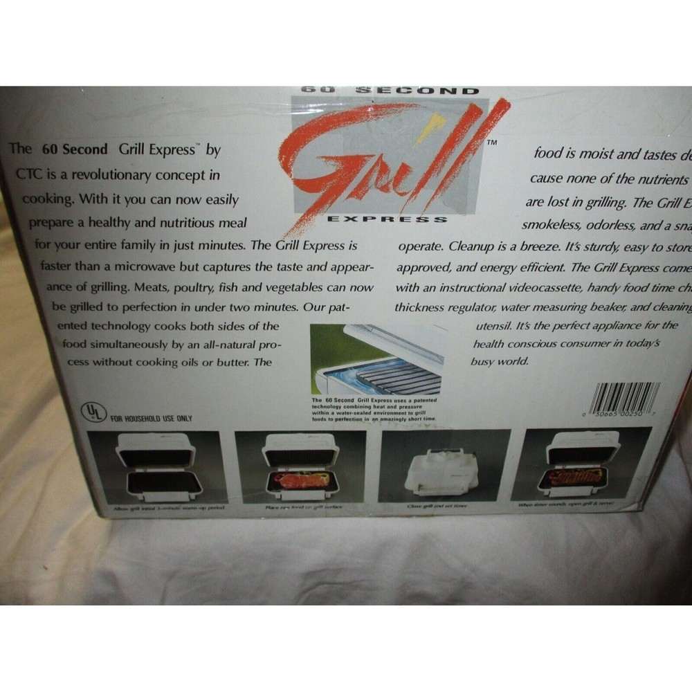 One Minute Grill Express Cooks Fast