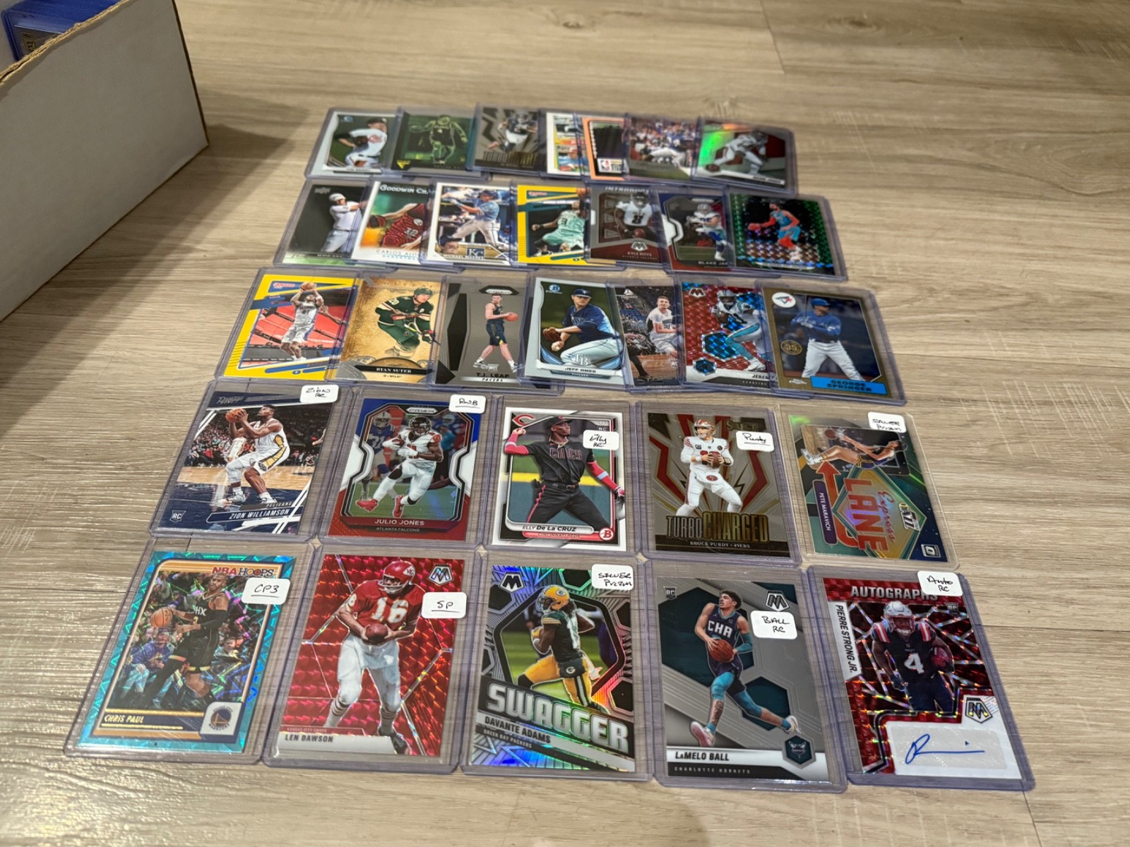 Loaded 2 Row Sports Collection Auto HOF Prizm Patch Refractor RC LOT