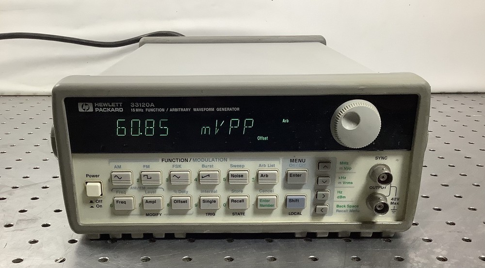 HP Hewlett Packard 33120A 15 MHz Function Arbitrary Waveform Generator