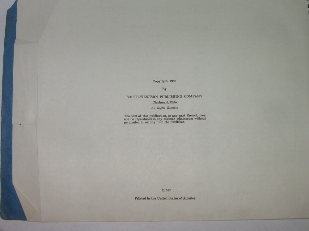 1950 Ten-Key Adding Listing Machine COURSE WORKBOOK Agnew Goodfellow 2nd Edition