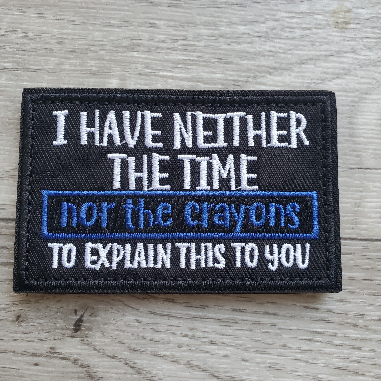 FUNNY SARCASTIC Tactical Morale Patch Hook and Loop