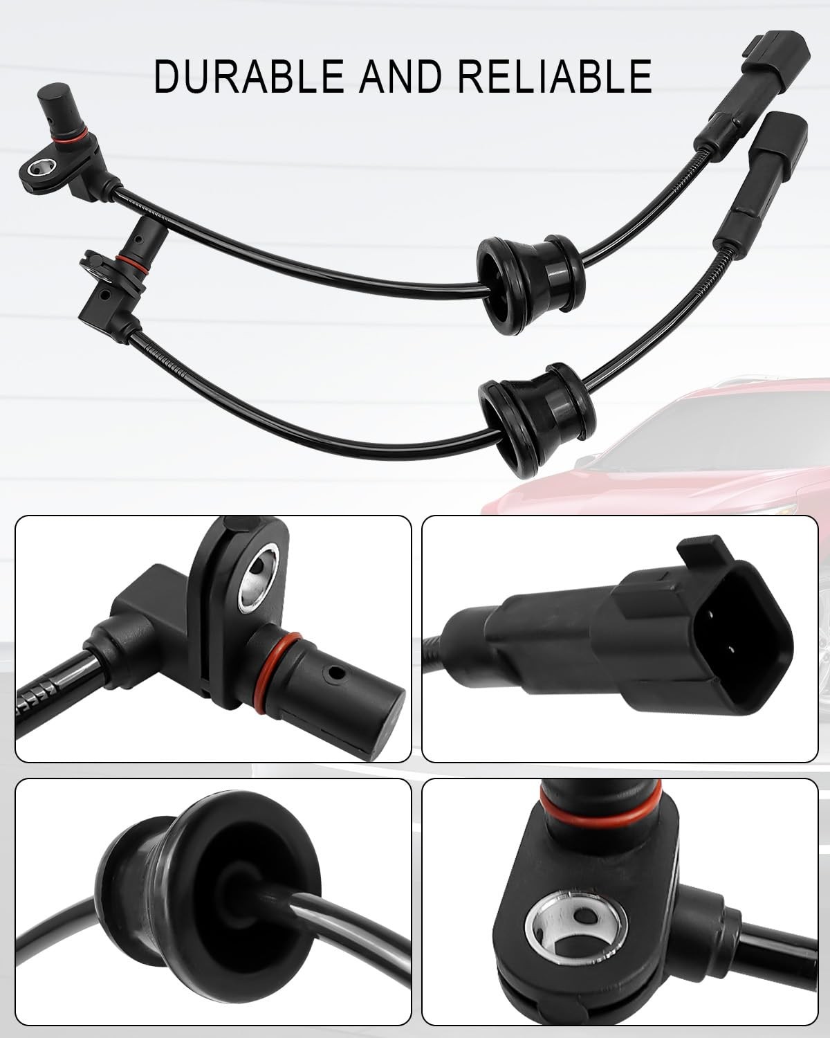 2Pcs Rear ABS Wheel Speed Sensor Fit for Chevy Equinox GMC Terrain 2010 2011 ...