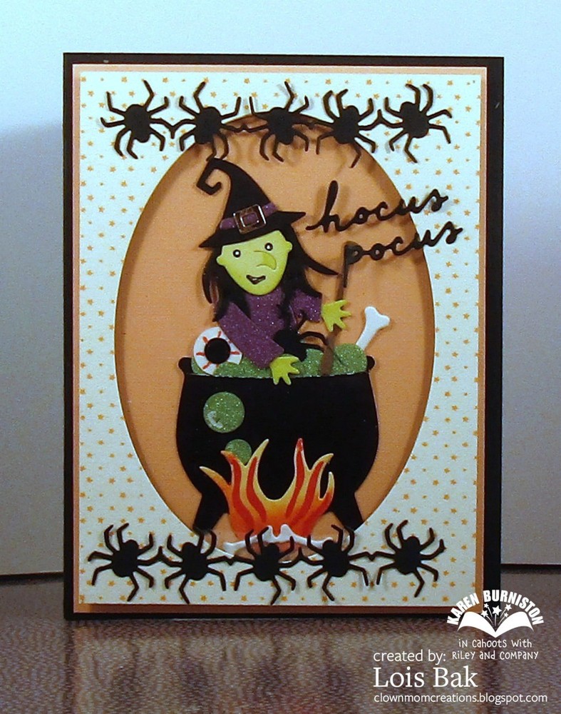 Karen Burniston Die 1243 Small Script - Halloween