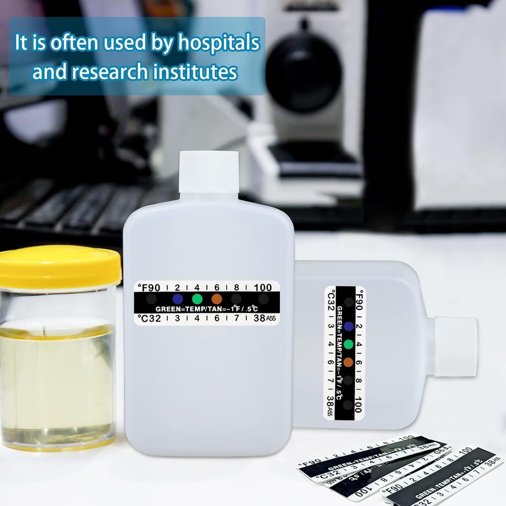 14 Pcs Urine Test Complete Kit Includes 2 Translucent Portable Travel Empty