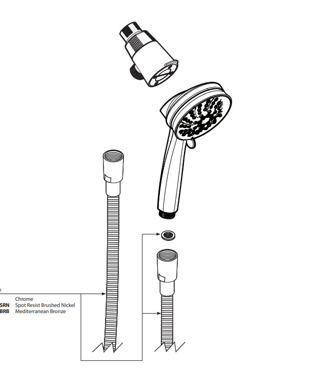 Moen 26000 Attract 6 Function 3.5" Handheld Showerhead w Magnetic System Chrome