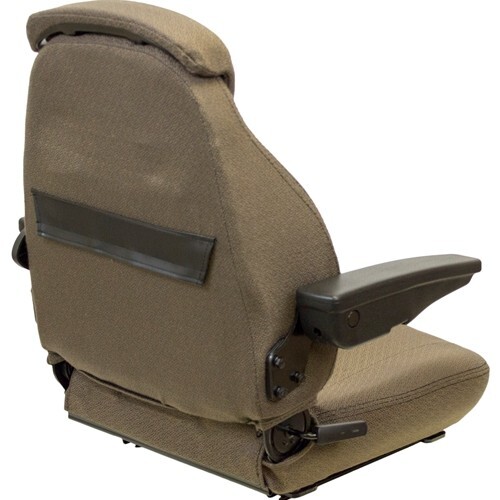 Fits John Deere Loader/Backhoe Seat Assembly - Fits Various Models - Brown Cloth